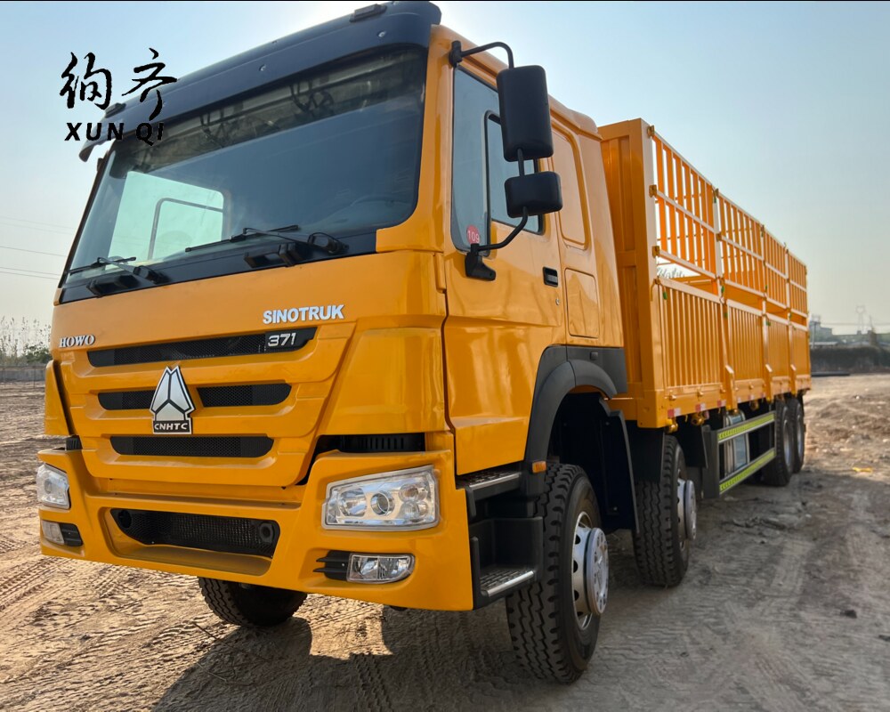 Factory direct sales low price  Sinotruk Second Hand 8X4 Howo High-sided Truck 371hp Used Heavy Truck Euro 23  Diesel Chinese Supplier