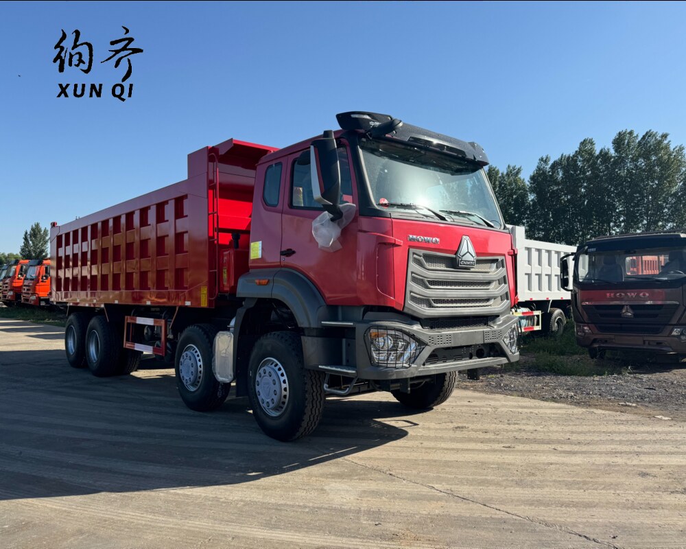 used refurbished Brand new 8x4 Drive Hohan Dump Truck with Weichai Engine Leftright Steering Euro 23 Emission for Heavy Diesel Fuel 45 tons 12 tyres
