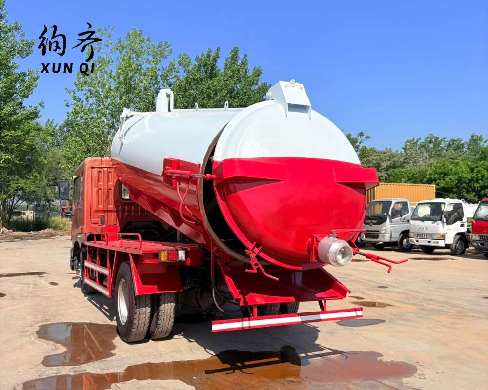 Used Dongfeng 4×2 270-375HP Sewage suction truck 10cbm 12cbm Dongfeng Dollicar Vacuum sewage truck