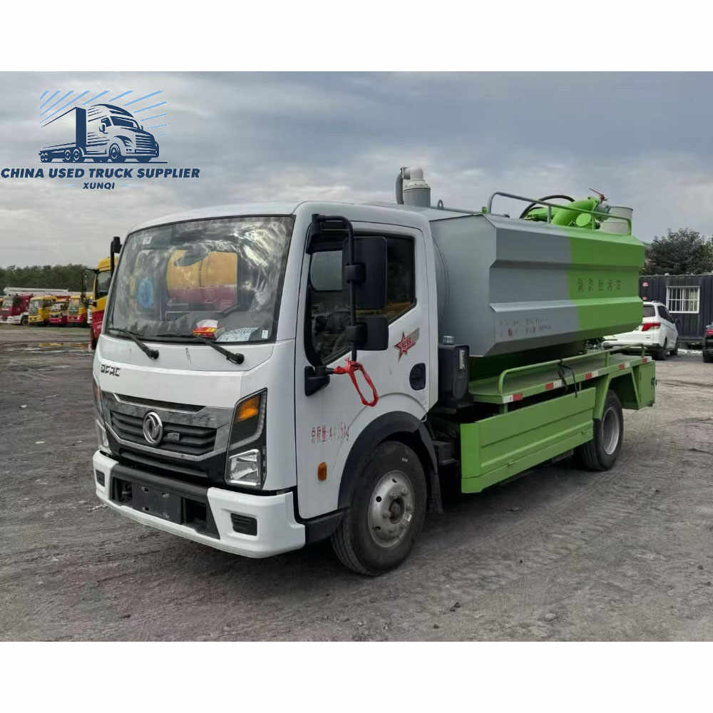 Used Dongfeng 4×2 115 hp sewer cleaning and suction truck 4.4-ton Euro V four-cylinder diesel engine