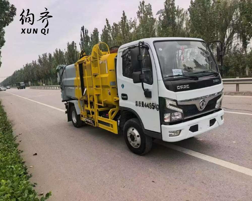 Used Dongfeng 4×2 126–163 hp garbage truck Euro VI 4-ton diesel engine