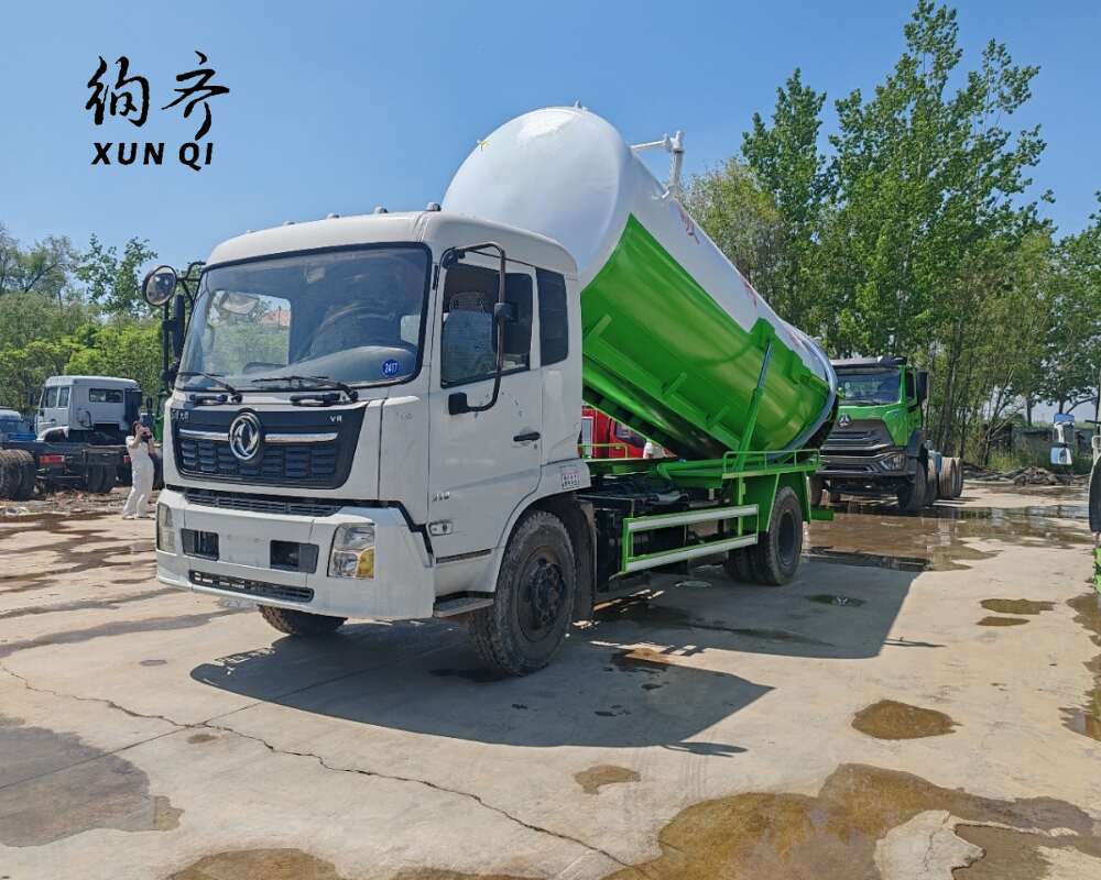 Used Dongfeng 4×2 180–210 hp Vacuum Sewer Truck A10 Series 10 cubic meter capacity pH 3–11 Cummins diesel engine