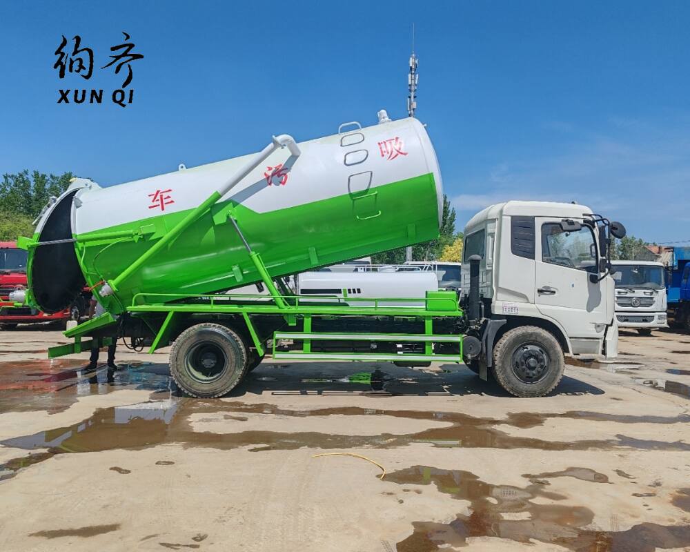 Used Dongfeng 4×2 180–210 hp Vacuum Sewer Truck A10 Series 10 cubic meter capacity pH 3–11 Cummins diesel engine