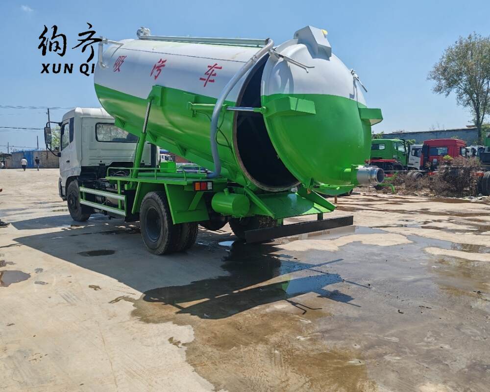 Used Dongfeng 4×2 180–210 hp Vacuum Sewer Truck A10 Series 10 cubic meter capacity pH 3–11 Cummins diesel engine