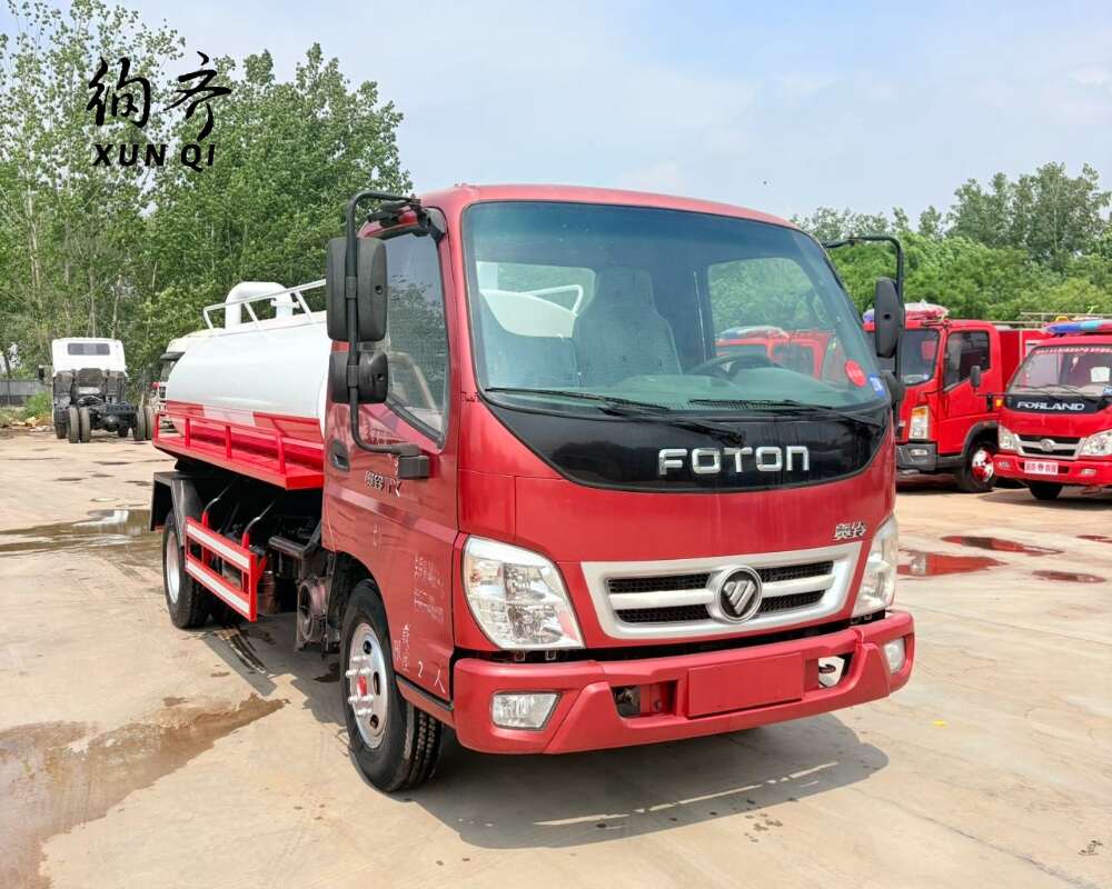 Used Foton 4×2 141hp vacuum truck 6 meters china truck Euro 5 Diesel engine