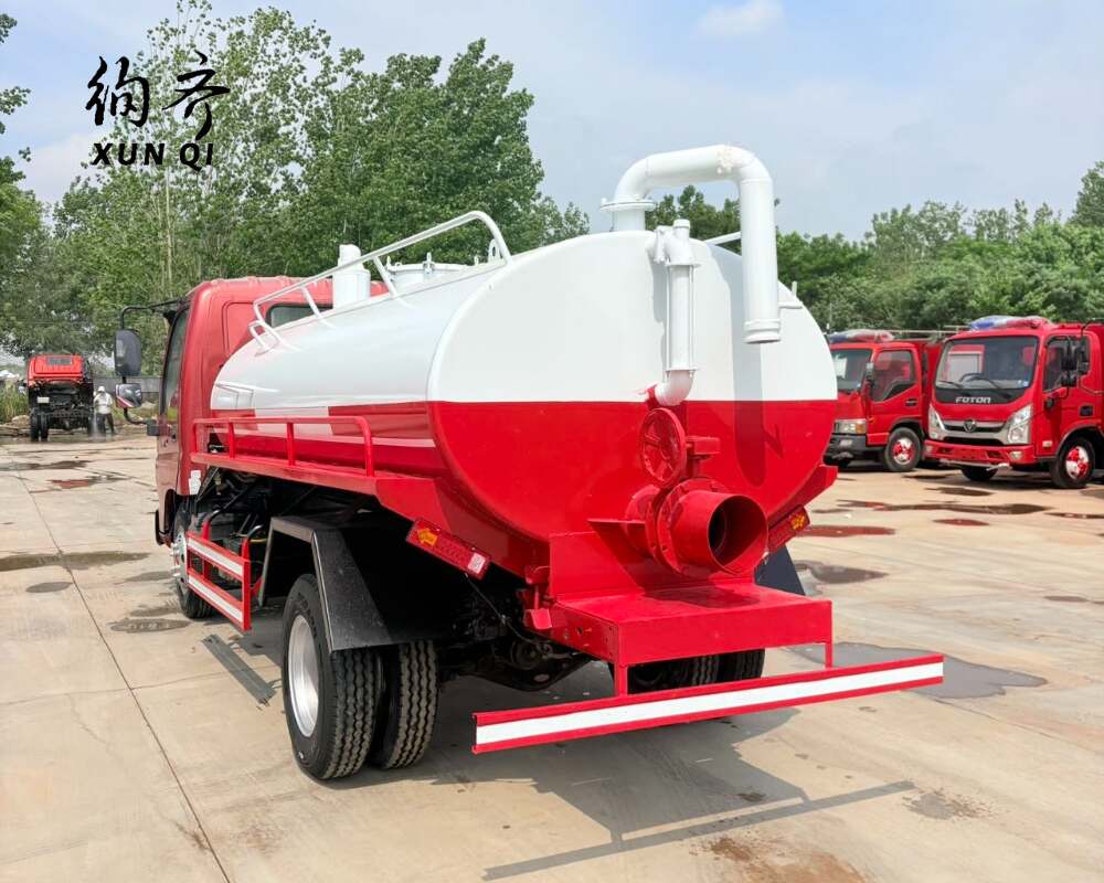 Used Foton 4×2 141hp vacuum truck 6 meters china truck Euro 5 Diesel engine
